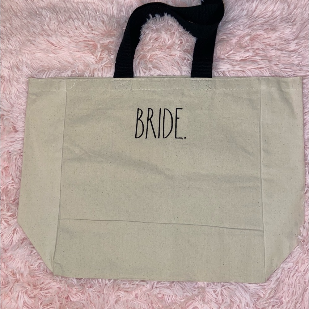Rae Dunn Bride Canvas Tote Bag NWT